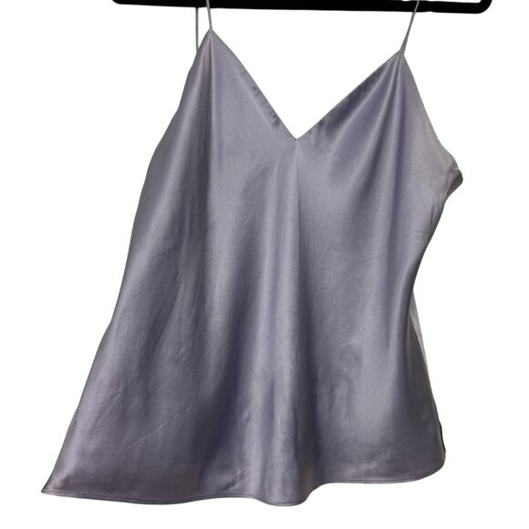 Cami NYC 100% Silk Lavender Purple V-Neck Cami Tank Top Women's Large - Picture 2 of 7
